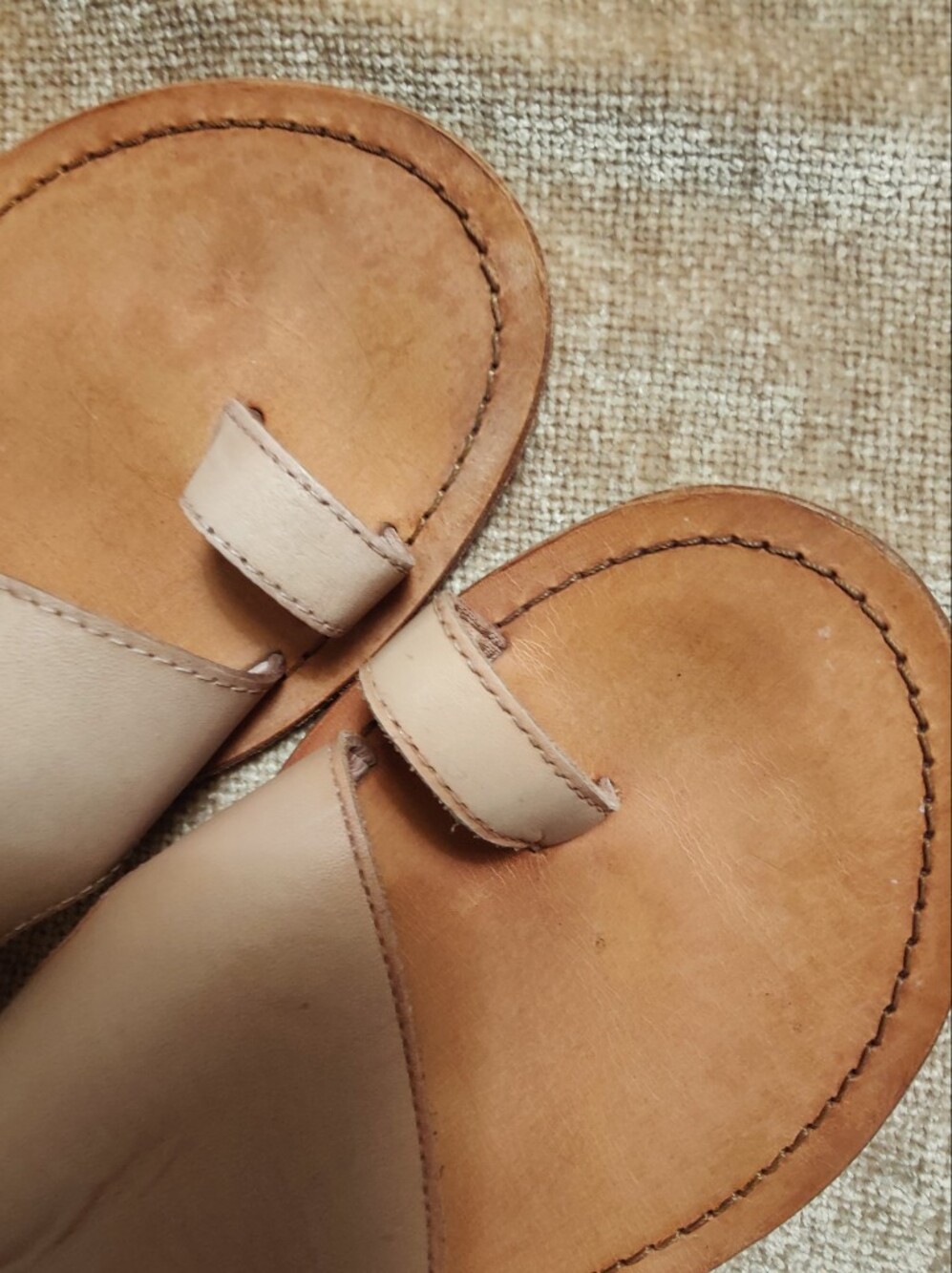 Free People Sant Antoni Slide Natural Sandals Size 7.5 (38) - Picture 3 of 13